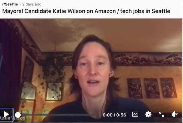 Katie Wilson teleconference image.