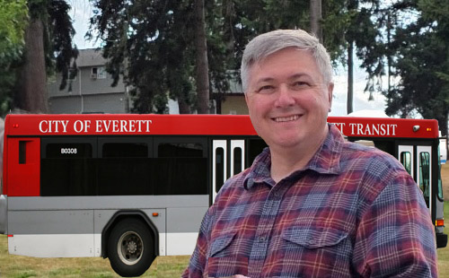 Jeff Kelly, bus collage.